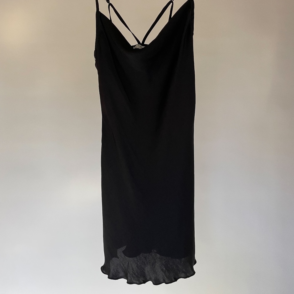 Black Silk Polyester Intimately Free People Mini Slip XS